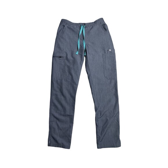 Figs Mua Pintuck Scrub Set Women Gray Technical Collection Top & Bottom size XXS - Picture 7 of 16